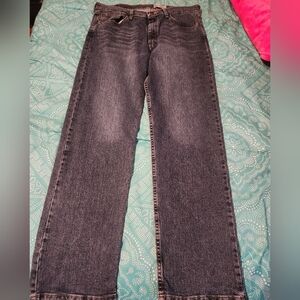 Mens Wrangler Dark Blue Jeans